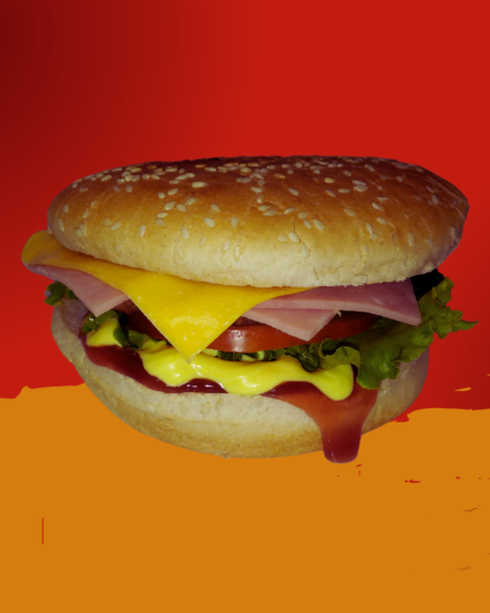 Hamburguesa Jamon y Queso